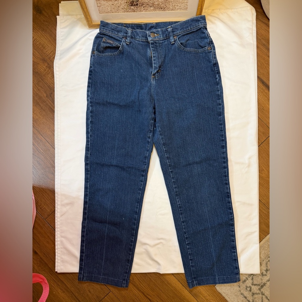 Denim Riders size 8 petite straight leg jeans